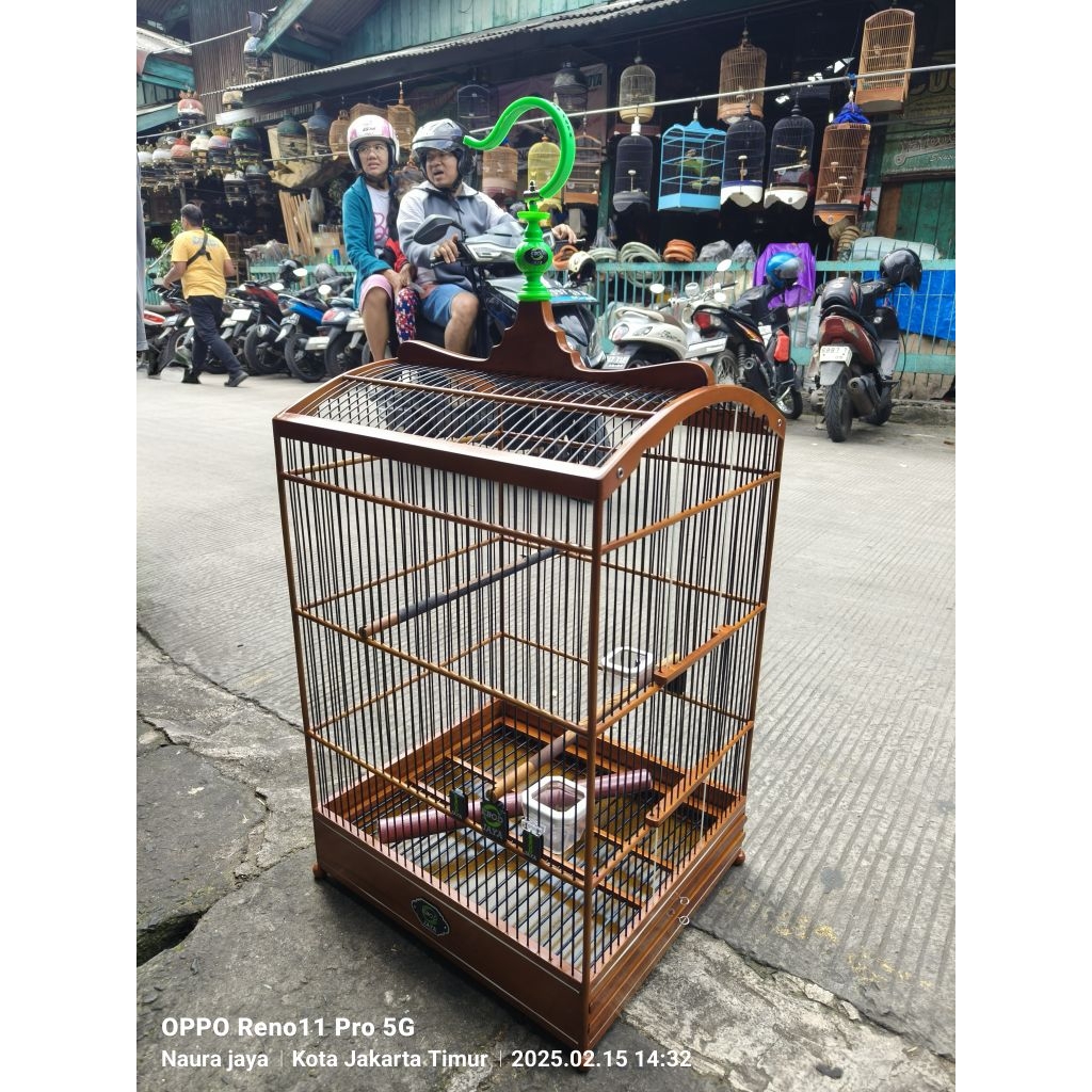 (KARGO)Kandang Sangkar Kotak Lis Ebod Jaya Coklat