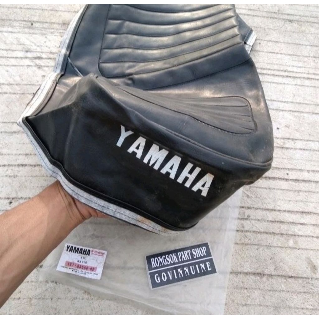 kulit jok sadel yamaha rx100 rx 100 ori asli nos