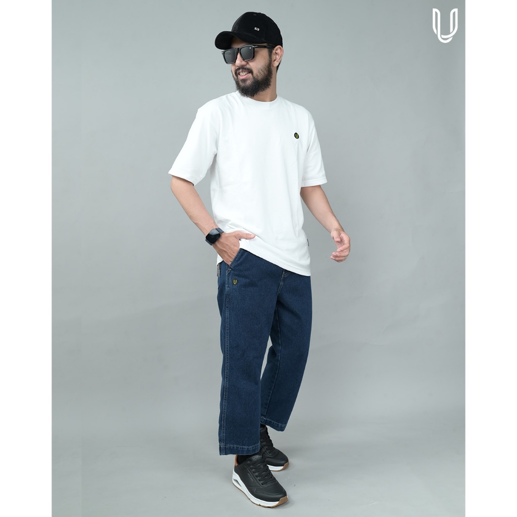 Uhud Basic - Pants Denim Celana Panjang Pria Dewasa Sirwal Laa Isbal