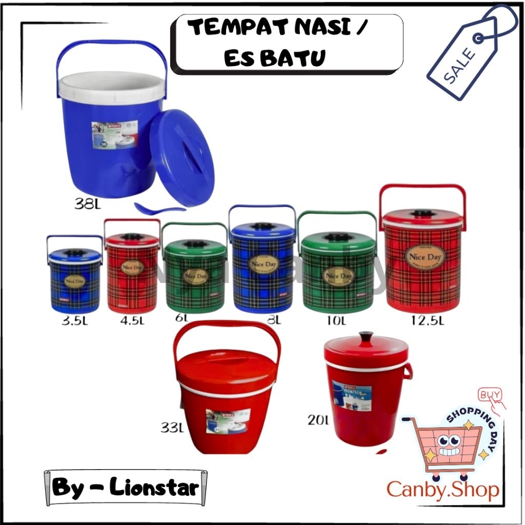 LION STAR Termos Es / Nasi 6-8-10-12,5-20-33-38 Liter / Tempat Nasi / Tempat Es
