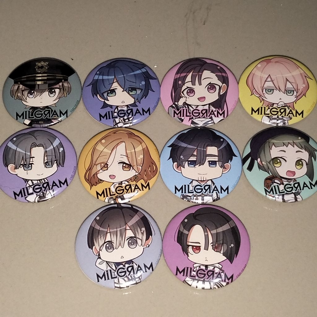Milgram Project Chibi Icon Pins