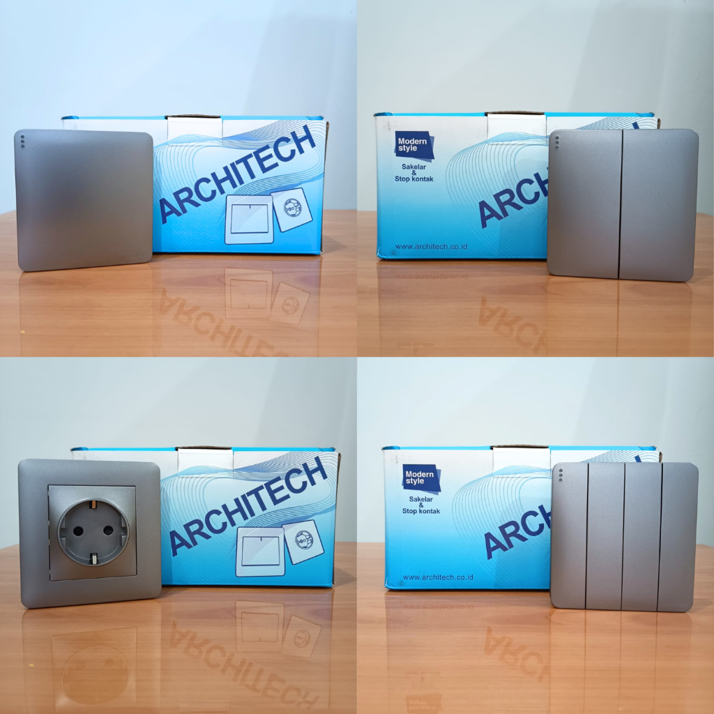 ARCHITECH SAKLAR STOP KONTAK INFINITY GREY STOPKONTAK ARCHITECH SAKLAR ARCHITECH