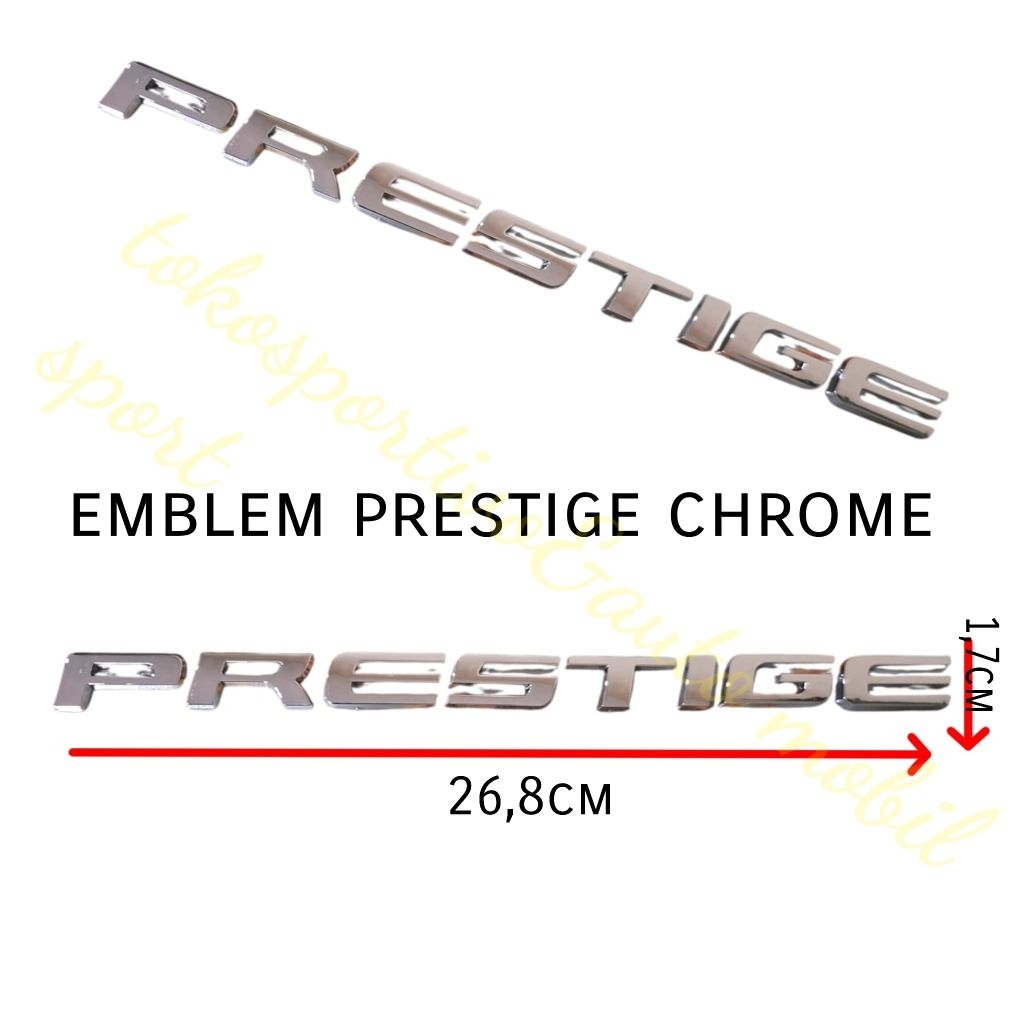 Emblem Logo stiker Lambang huruf Tulisan Honda prestige PRESTIGE HR-V CR-V BRV semua Honda universal