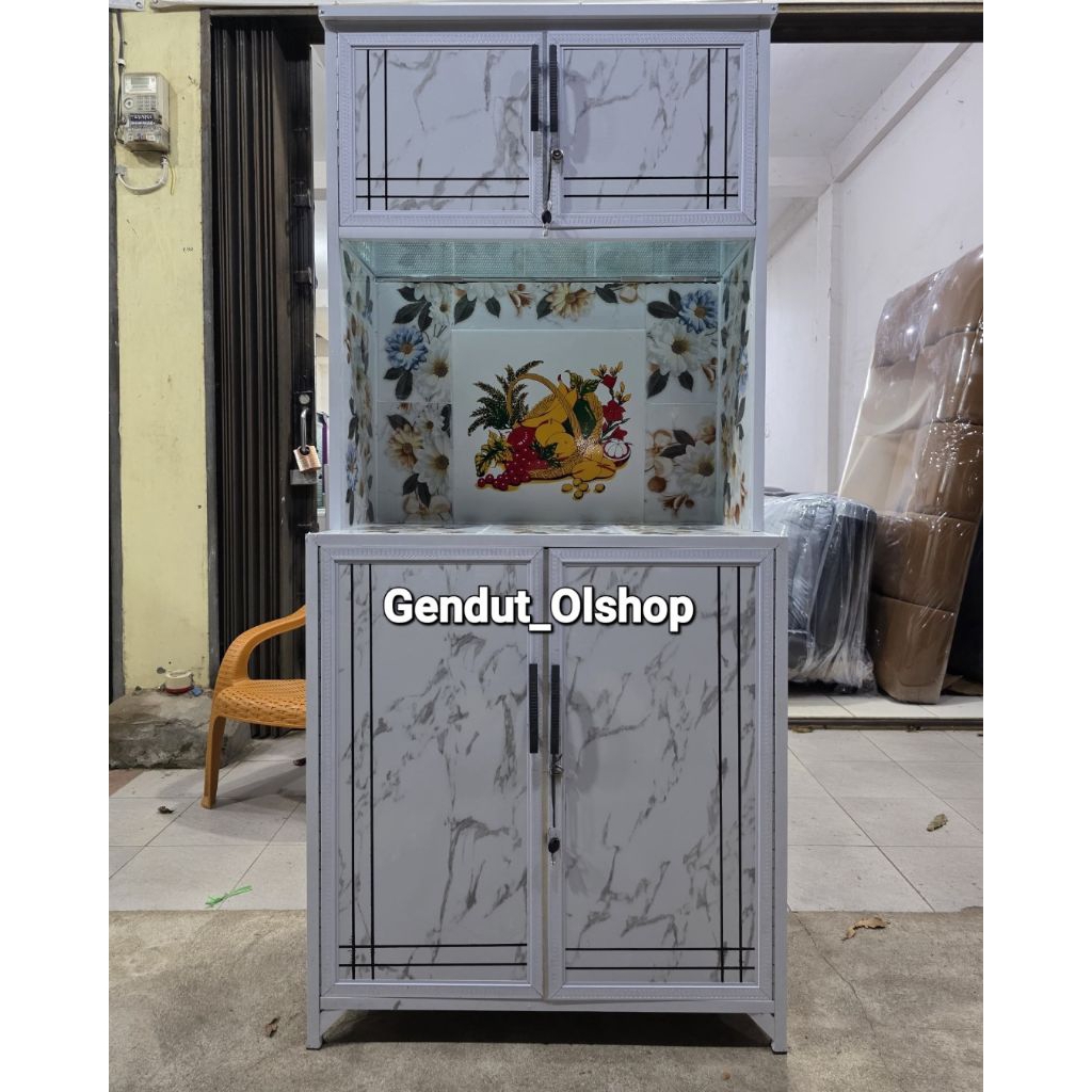 (Khusus Wilayah Kota Palembang) Lemari Dapur ACP, Rak Piring 2pintu ACP, Lemari Piring ACP 2Pintu, R