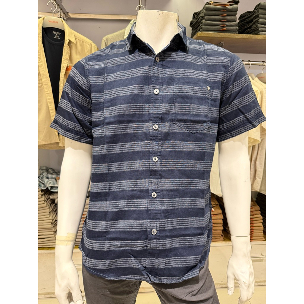 watchout kemeja pria lengan pendek