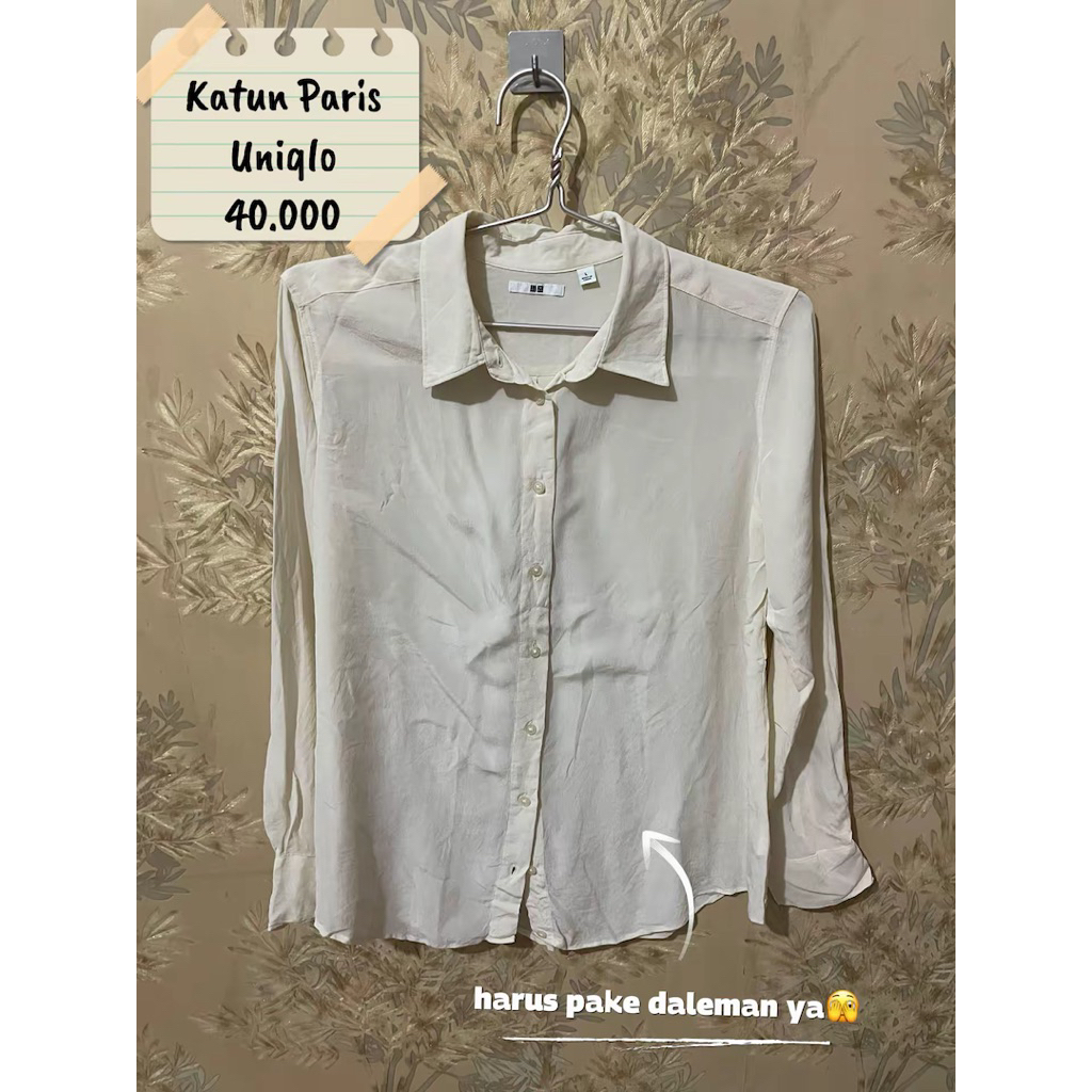 Kemeja Uniqlo Kemeja Uniqlo Kemeja Kerja Kemeja Wanita
