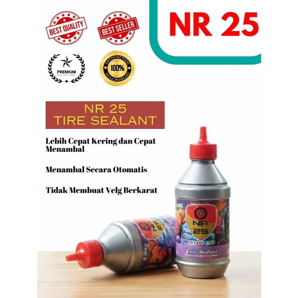 CAIRAN BAN TUBELESS NR 25 350ml / cairan ban tubles NR 25