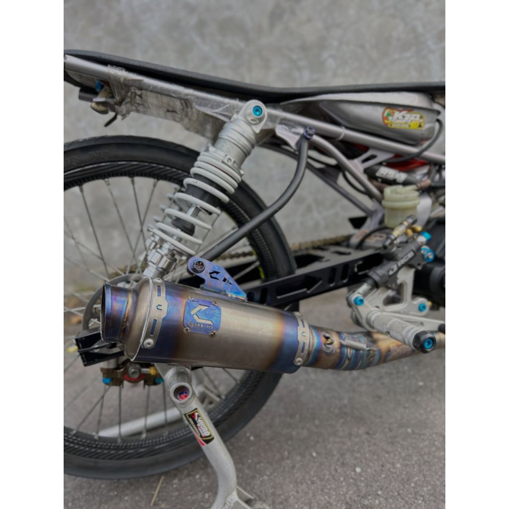 Knalpot Creampie Original Jogja Sleep Engine Drag Bike Kompetisi Jupiter z