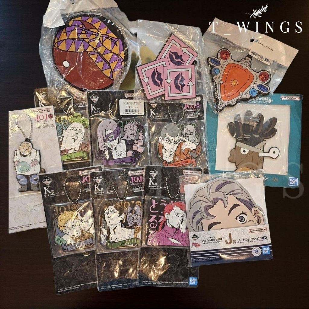 [JOJO / FGO ] Merch Anime Jojo Bizarre Rubber Keychain Jojo Bizare / Gantungan Kunci Bandai Namco An