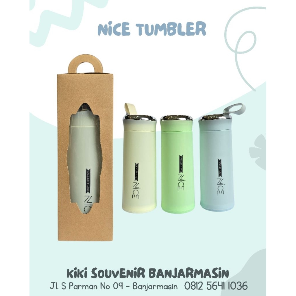 Souvenir pernikahan tumbler botol nice sablon custom