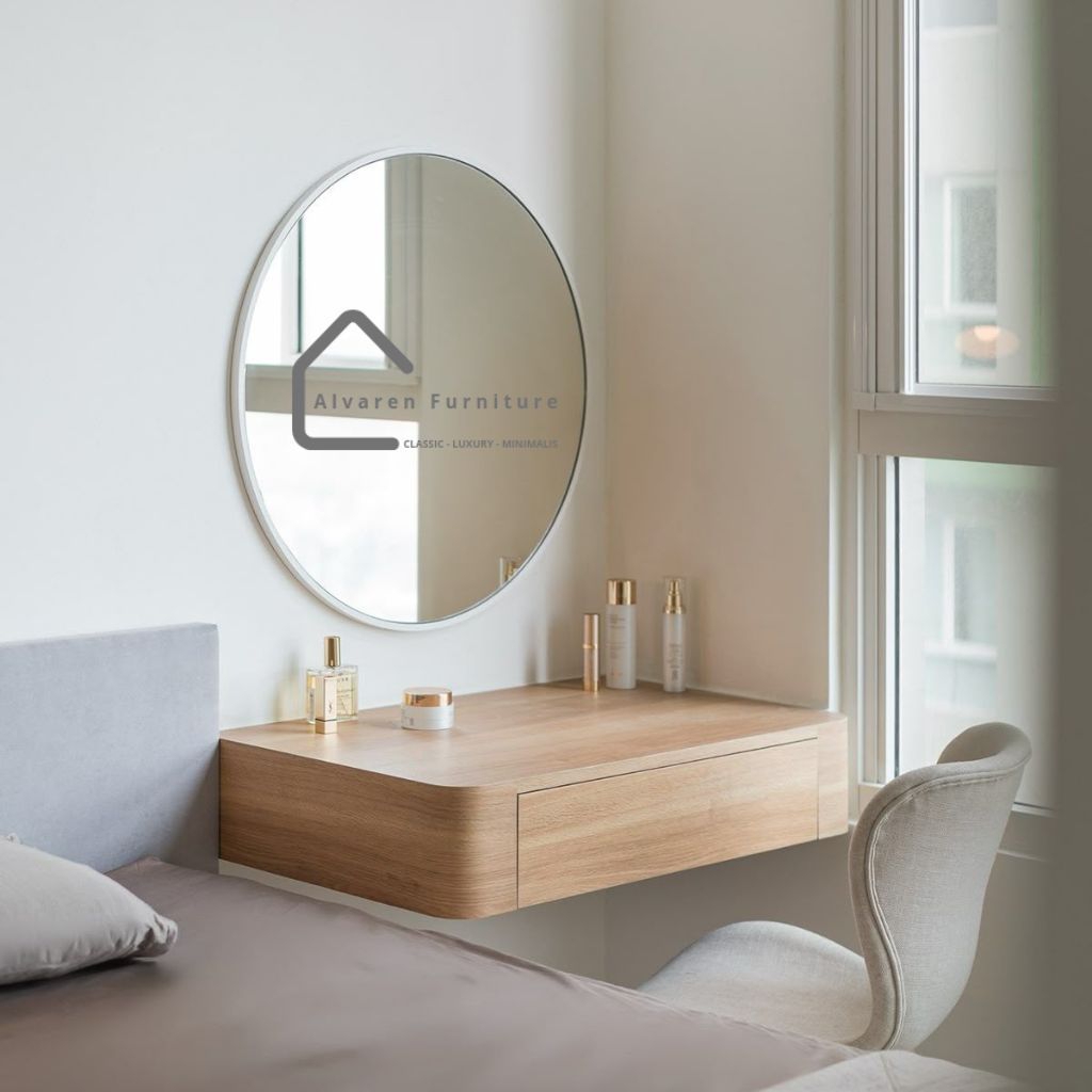 Meja rias gantung minimalis Lengkung terbaru