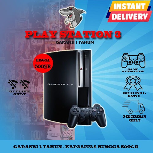PS3 FAT PLAYSTATION 3 FAT HDD 40GB - 500GB PS 3 FULL GAME
