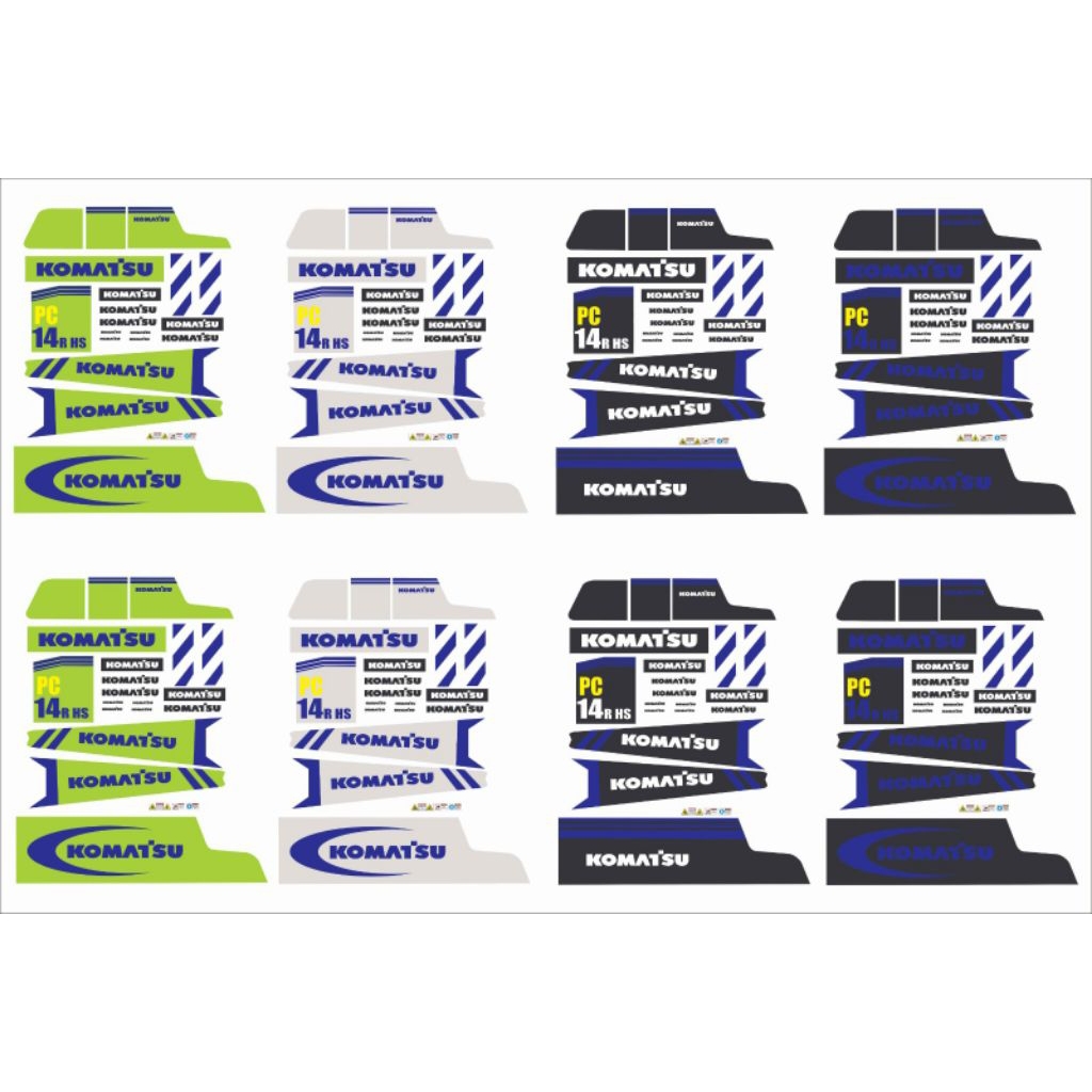 sticker rc excavator YIGONG