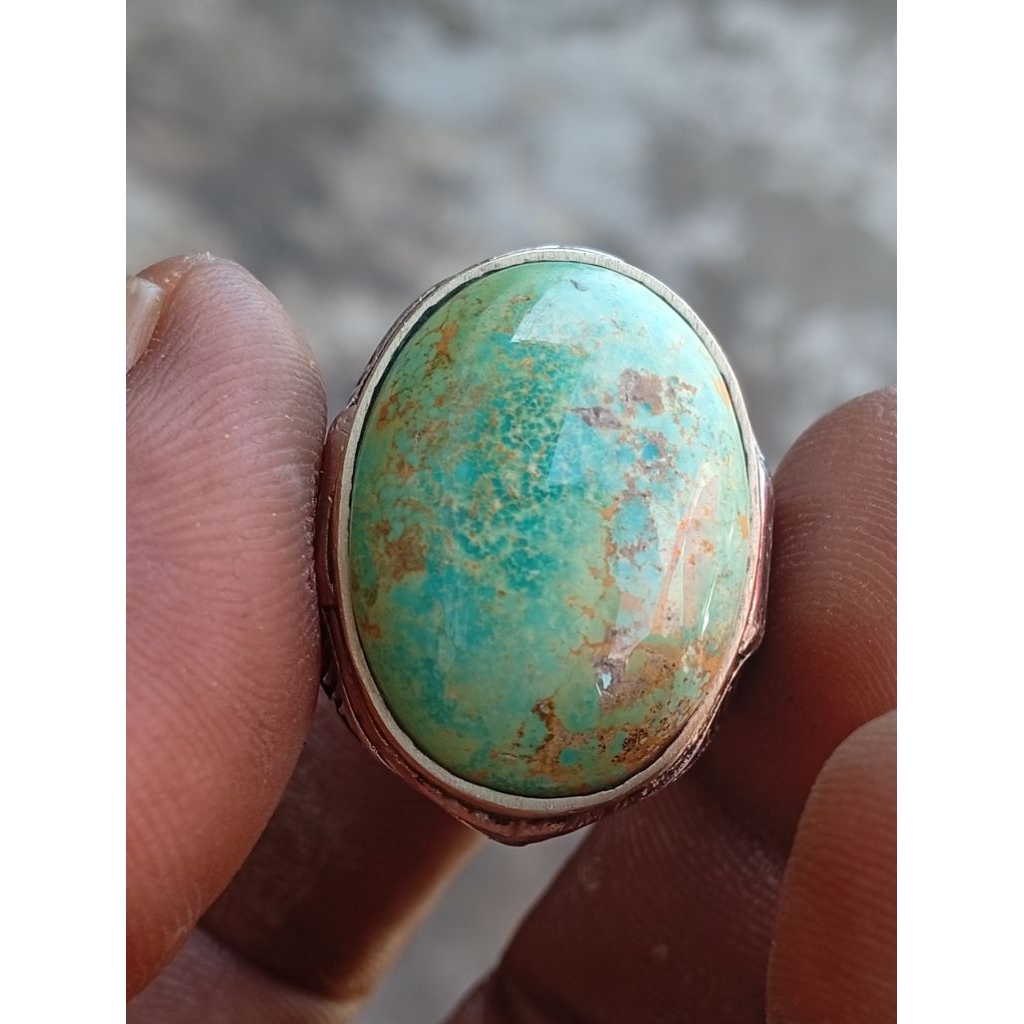 batu pirus persia hijau