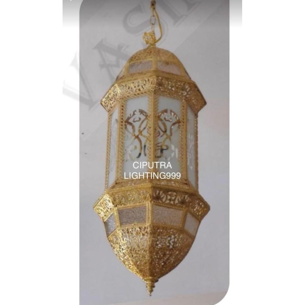 Lampu Gantung Hias Turki Teras Ruang Tamu Diameter 28 Cm Mewah