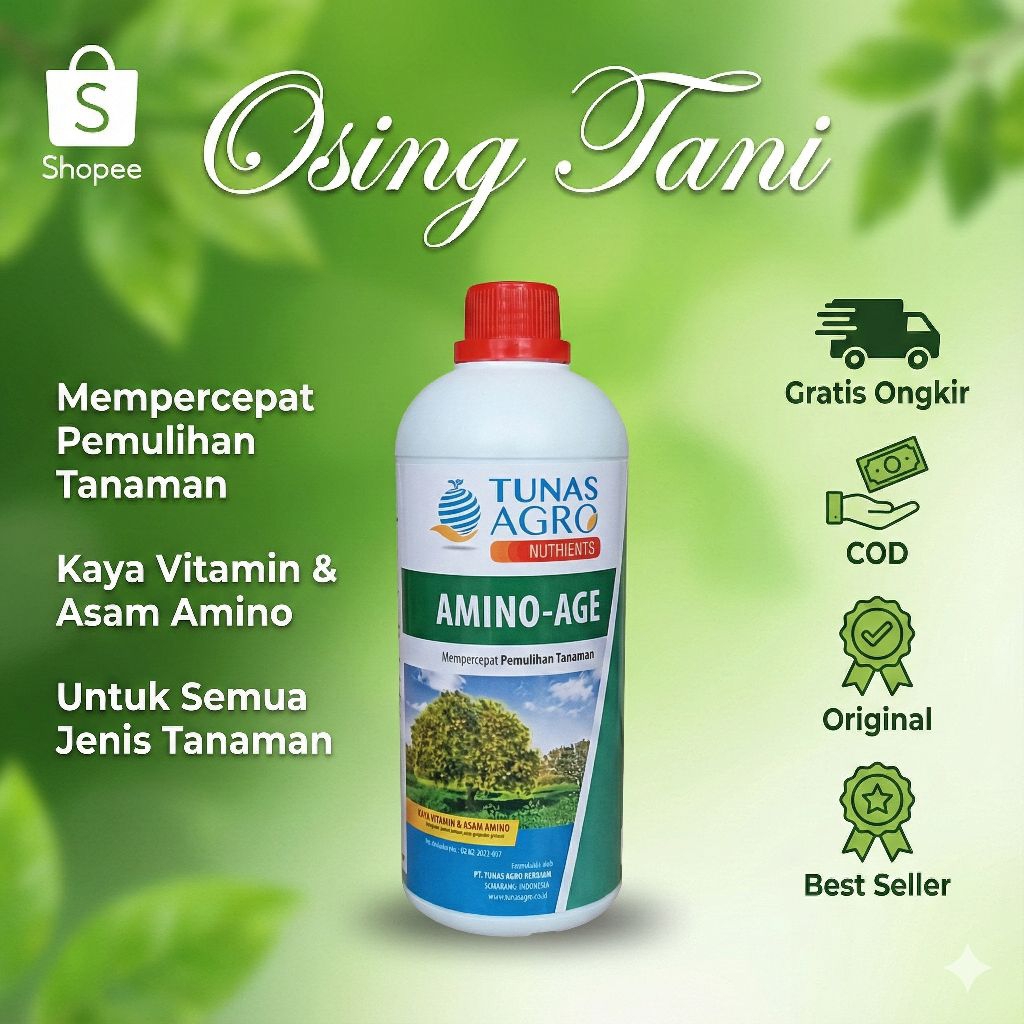 Amino age tunas agro pupuk asam amino organik cair 1liter