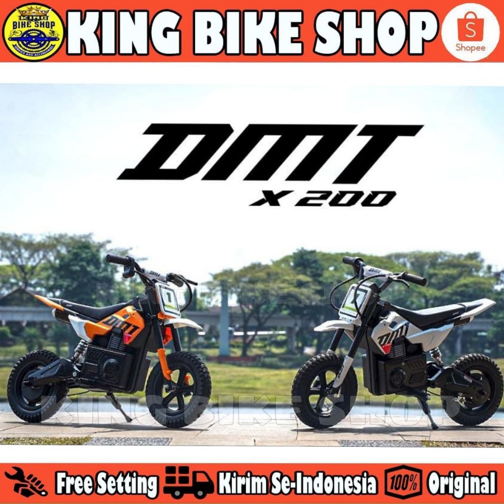 Motor Motoran Aki Mini Trail Cross DMT X 200 Rear Suspension