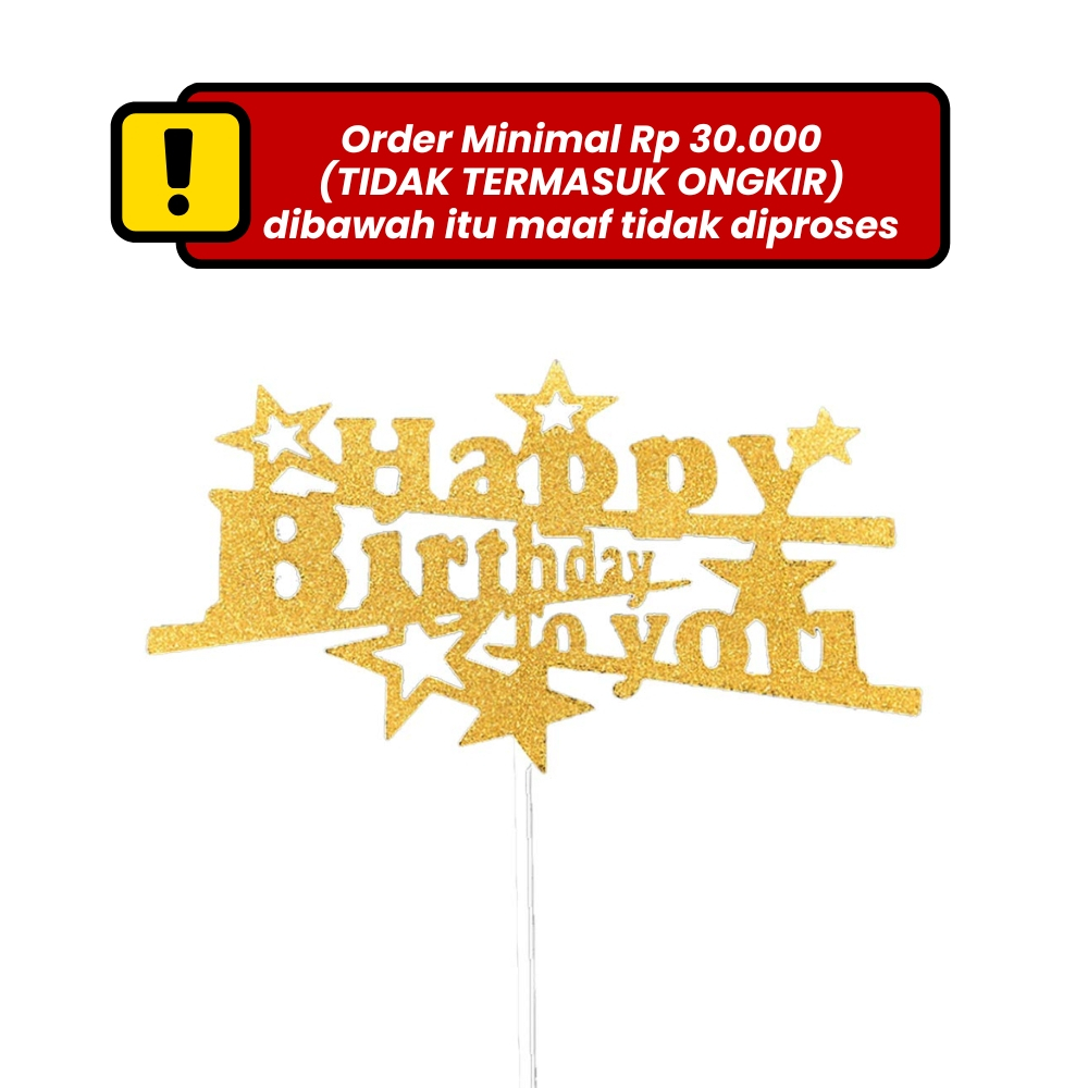 Topper Kertas Happy Birthday