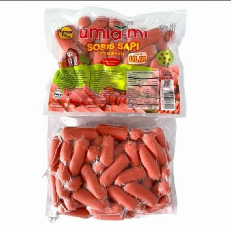 Umia-mi Sosis Sapi Cocktail 450gr / Sosis Umiami ulir merah