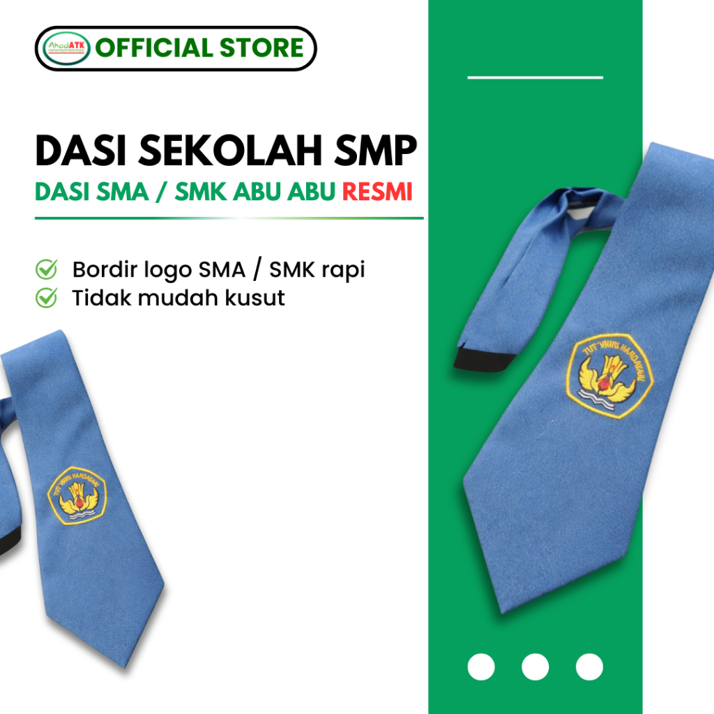 Dasi Sekolah Bordir Logo / Dasi SMA / SMK