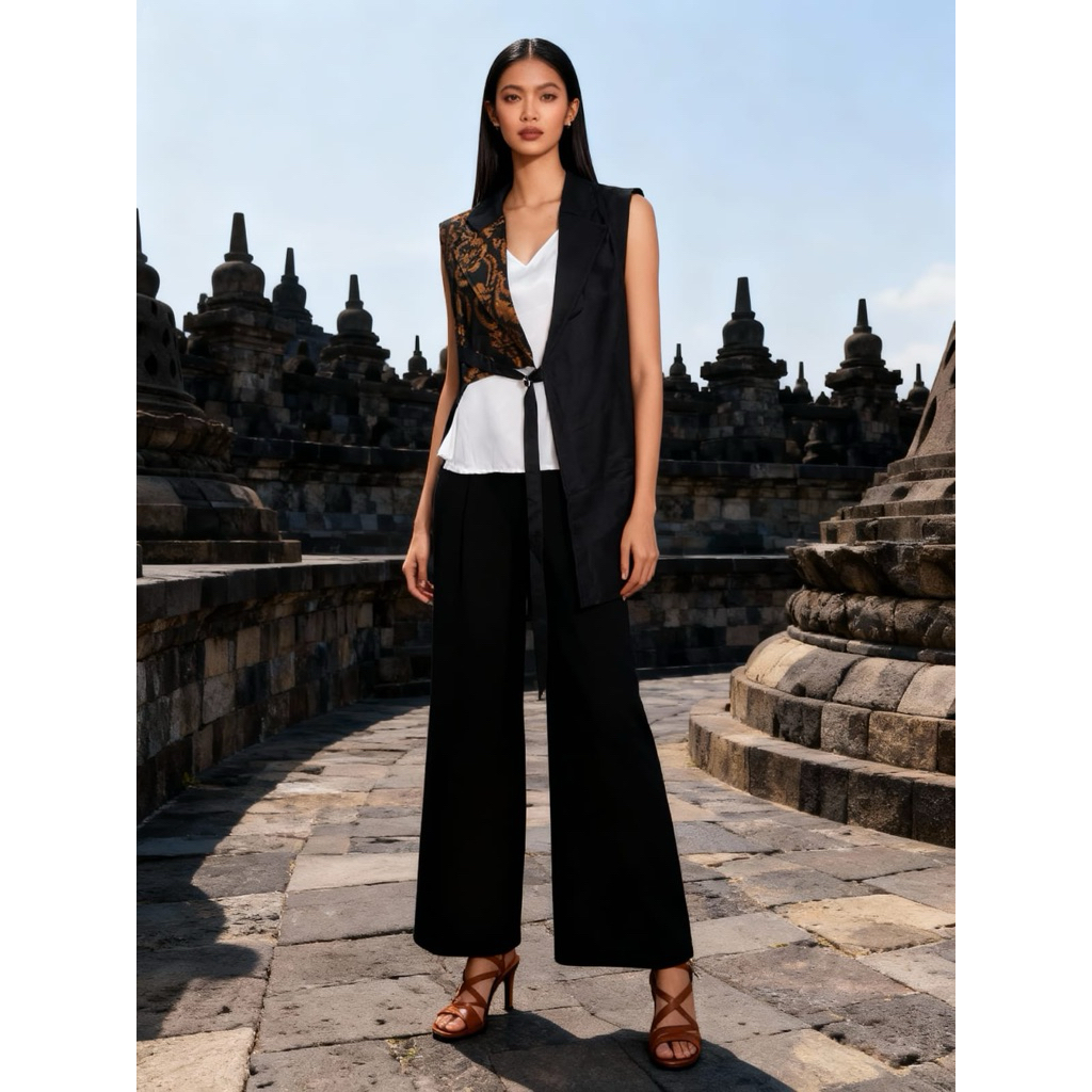 Rompi tenun ikat/lurik