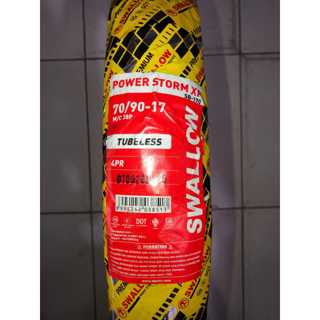 Ban Swallow SB - 170 POWER STORM XP 70/90-R17 Tubless