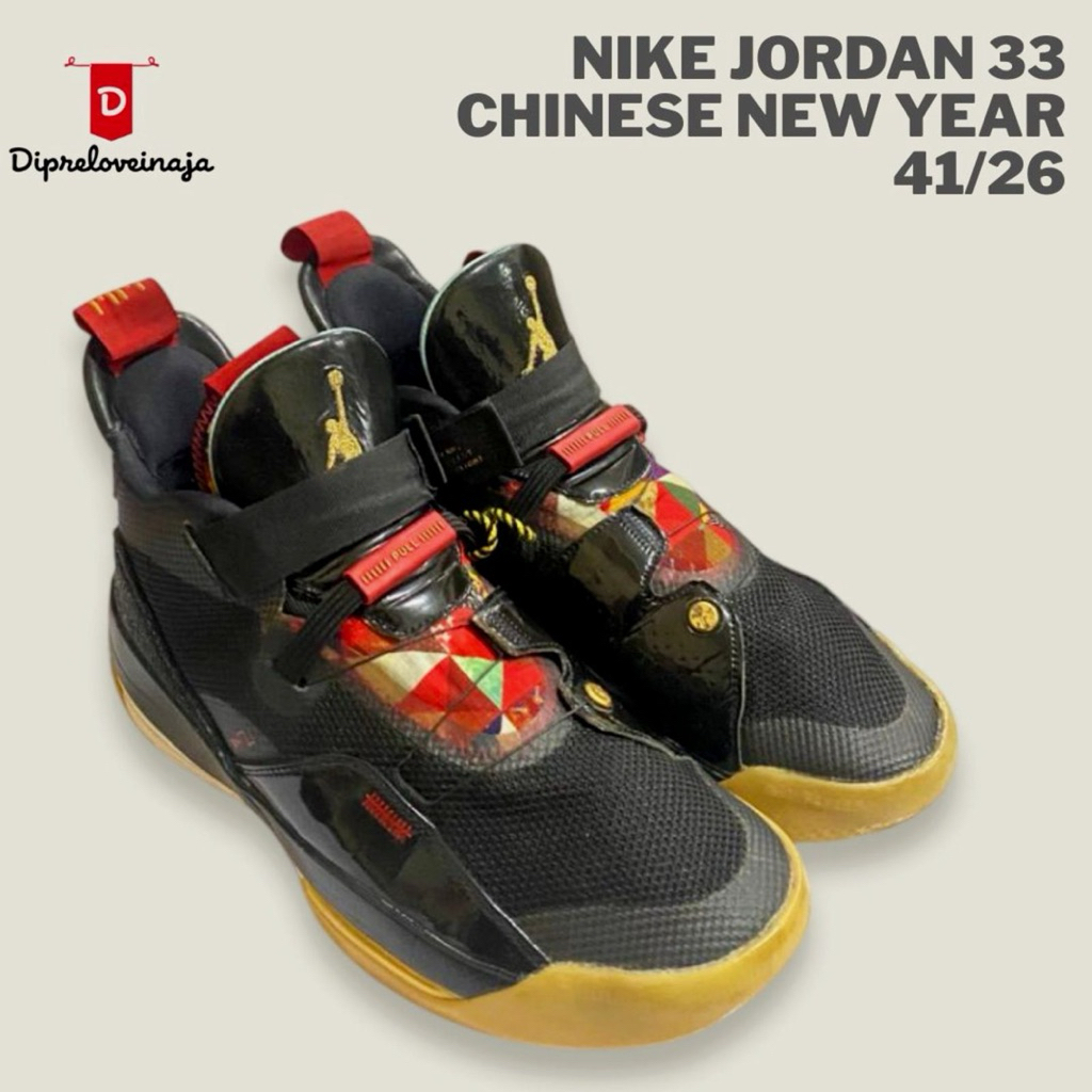 NIKE JORDAN 33 CHINESE NEW YEAR PRELOVED DPLW0319