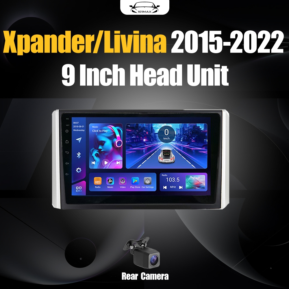 Android 15 Head Unit 9" IPS For Xpander Livina 2015-2022 Head Unit 8 Chip Nuklir 8+64GB/8+128GB Andr