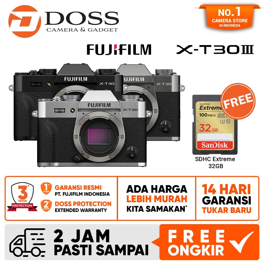 Fujifilm XT30 III Body Only Fuji X-T30 Mark III Mirrorless Camera XT30III