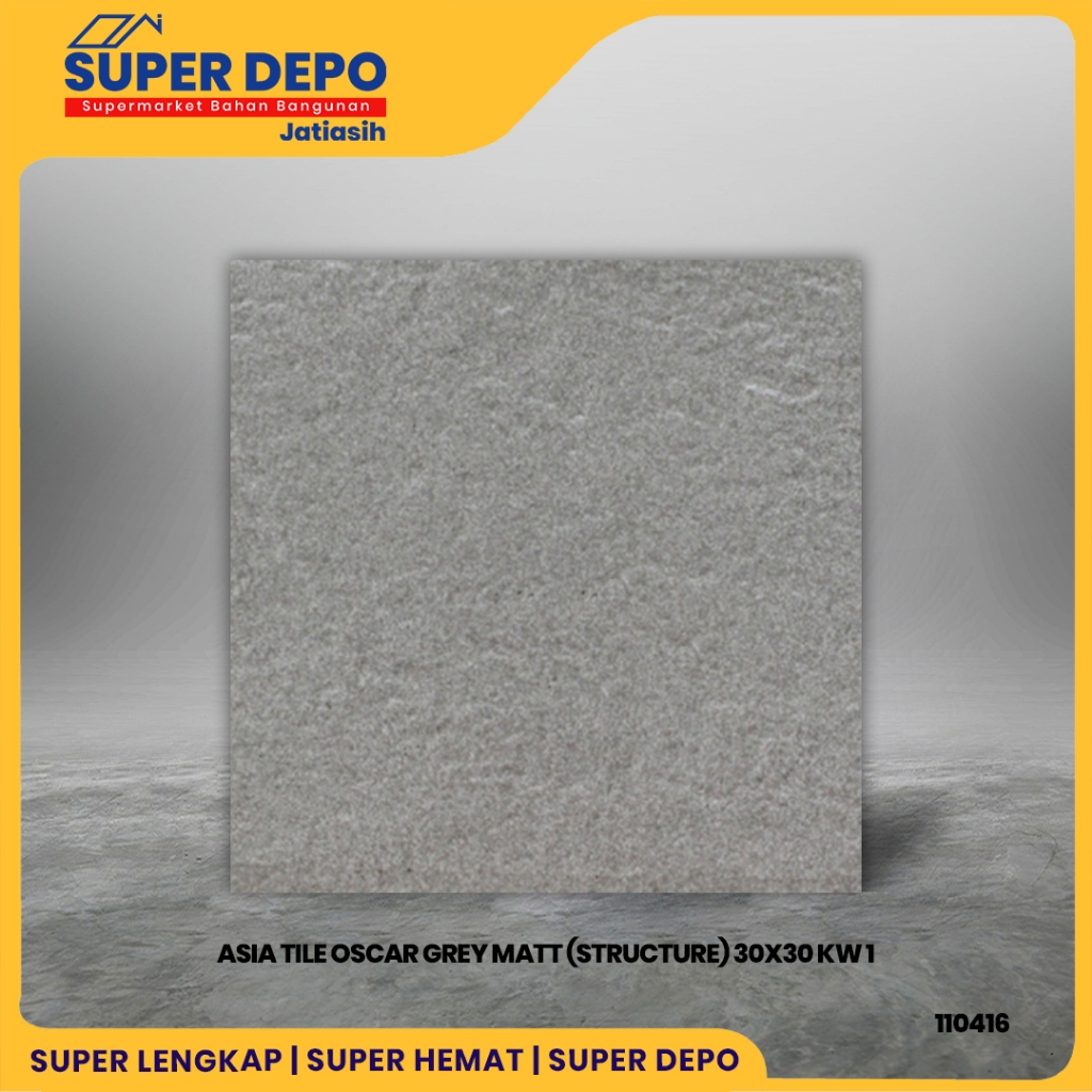 ASIA TILE OSCAR GREY MATT (STRUCTURE) 30X30 KW 1