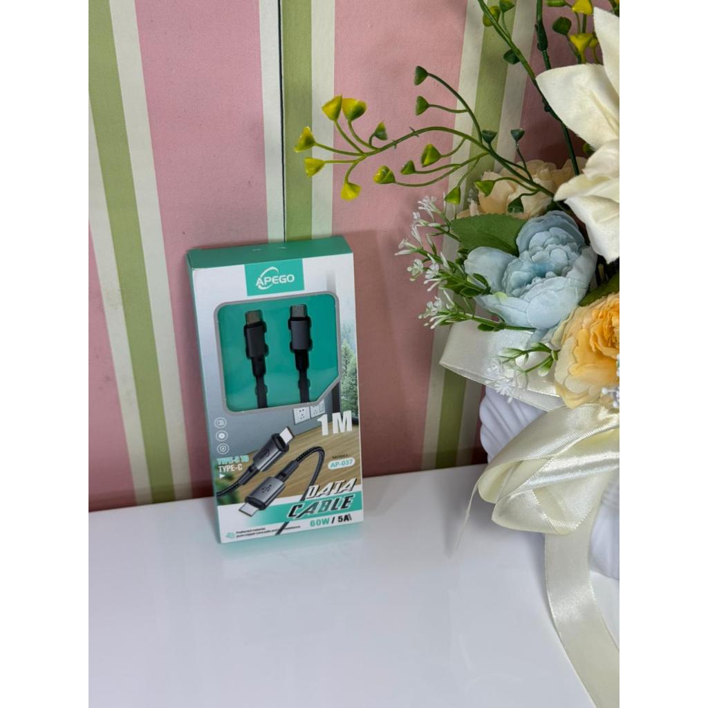 APEGO Data Cable Type C To Type C - 1METER  (preloved affiliate)
