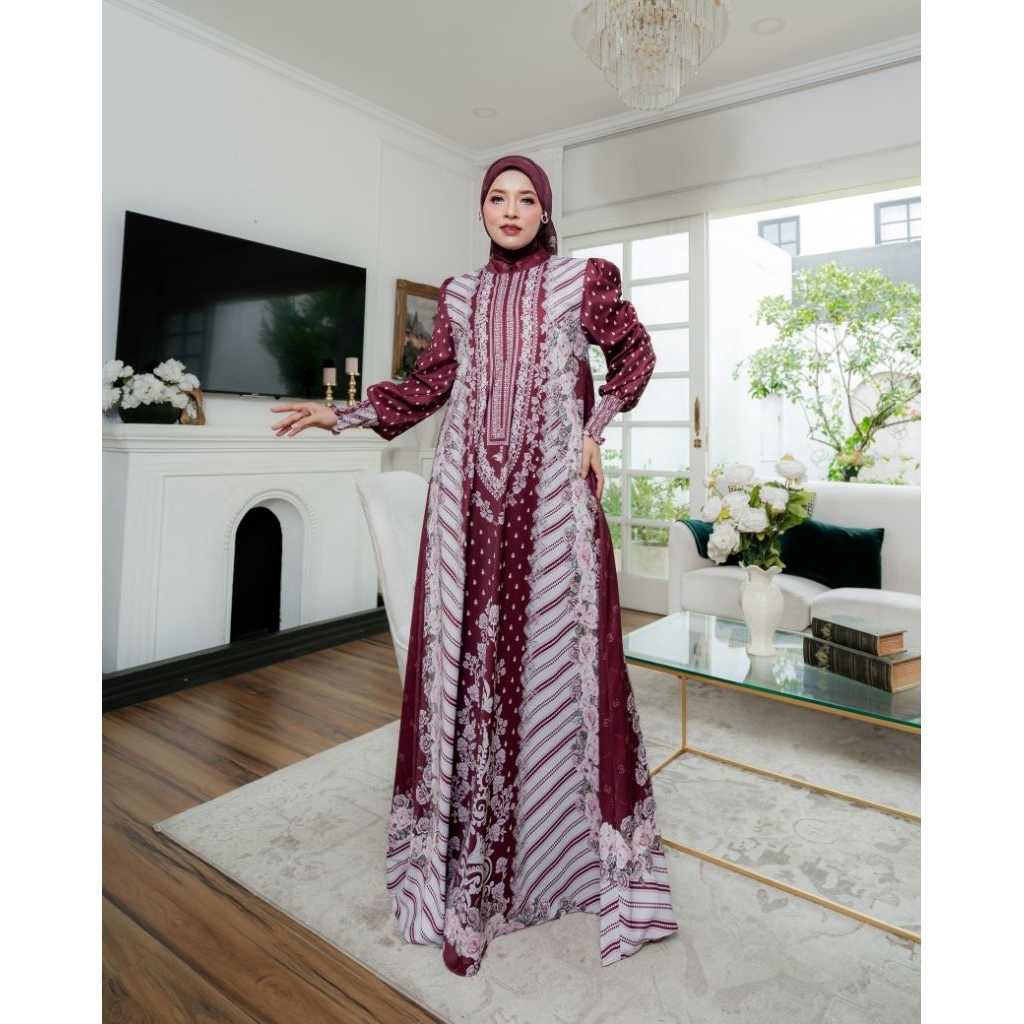 Gamis MAGNOLIA series by eldeena syar'i, gamis lebaran