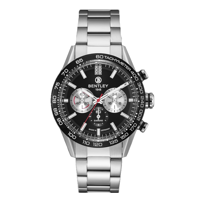 Jam Tangan Pria Diamond BENTLEY Thunder BL2520-102MWBI