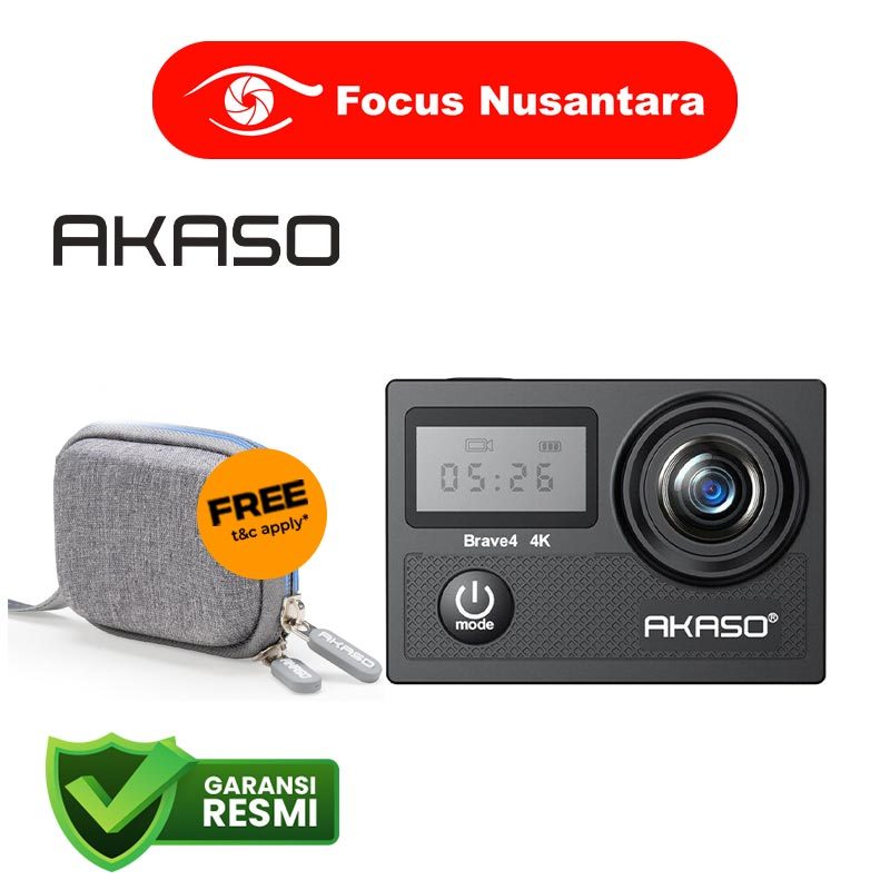 AKASO Brave 4 4K Action Camera AKASO Brave4 Action Cam - Garansi Resmi