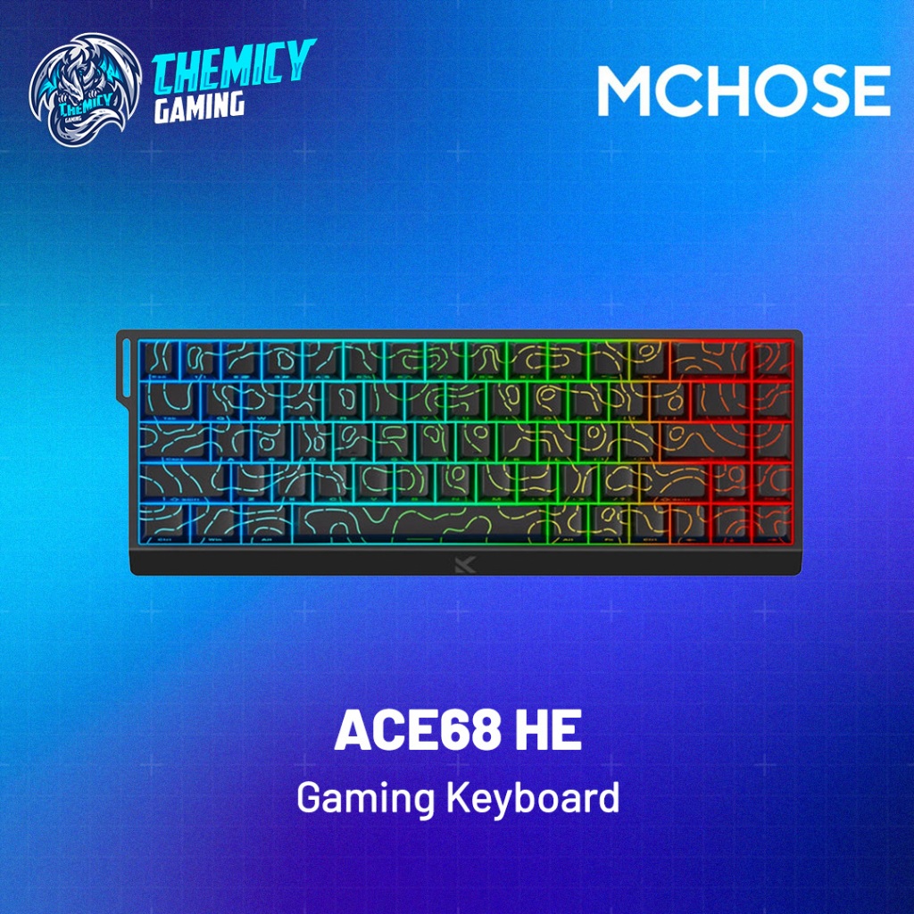 MCHOSE Ace68 / Ace 68 HE RGB Hall Effect Rapid Trigger Magnetic Switch Gaming Keyboard SOCD DKS