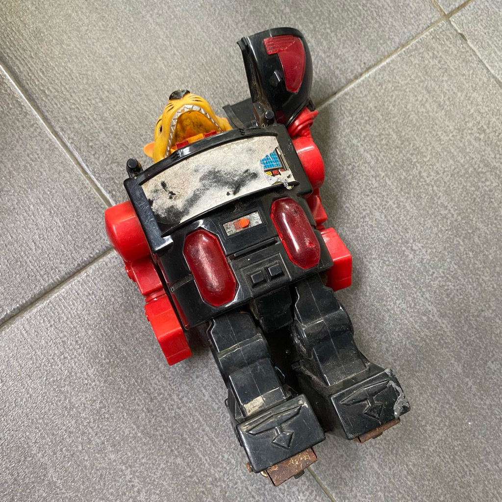 mainan robot dino jadul original display only