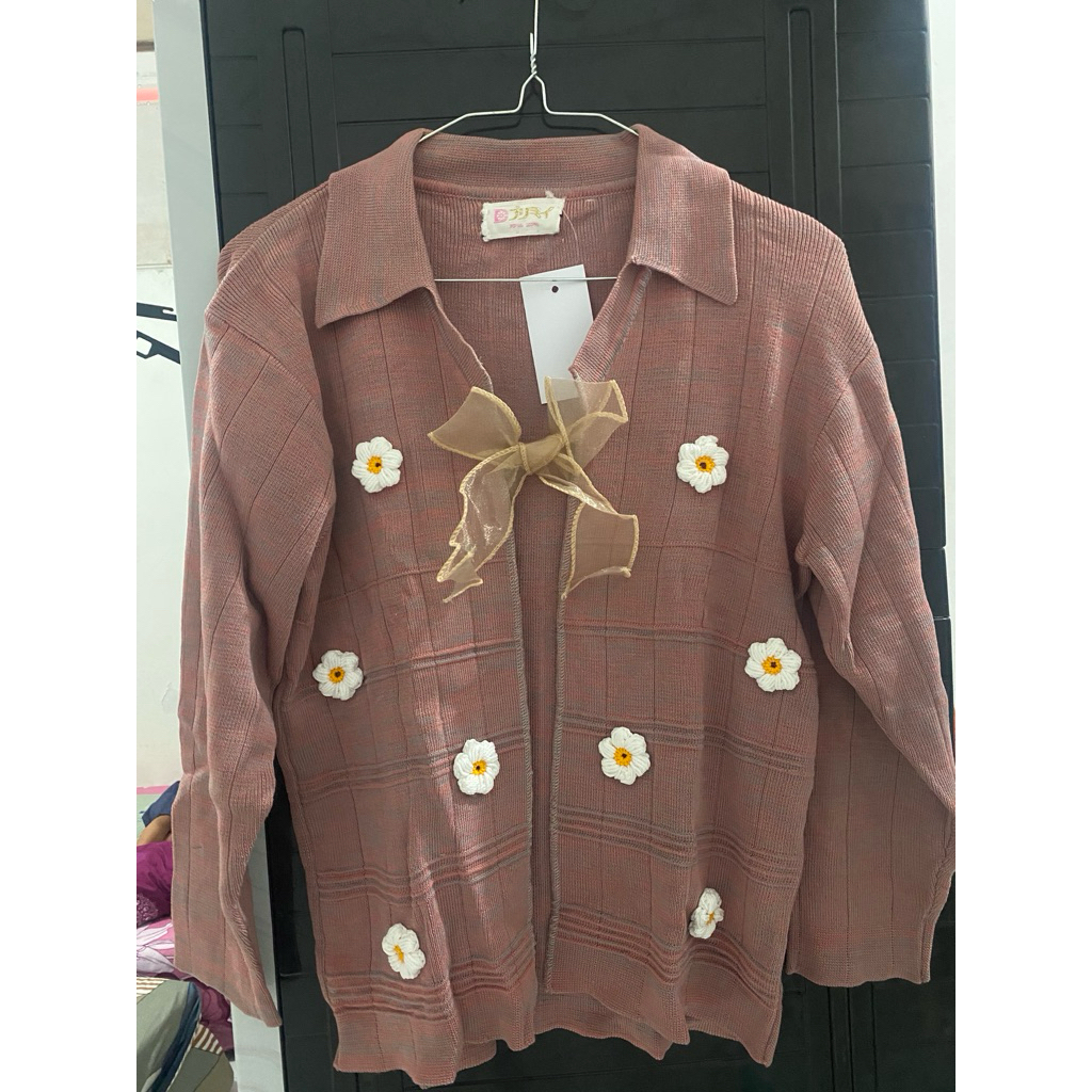Senja Collection Official - Cardi Bunga Timbul