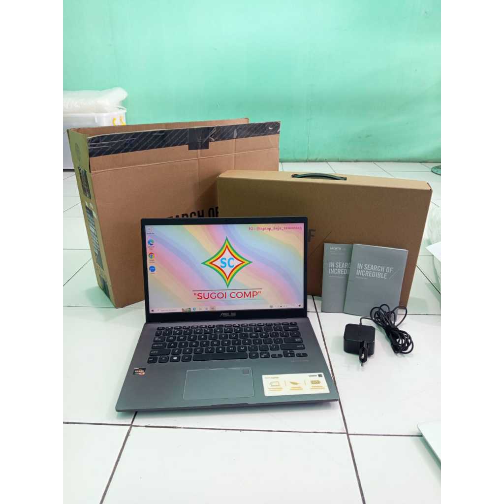 Laptop Murah ASUS M409DA/ AMD Ryzen 3 3200u / 4GB / 128GB || SECOND BERKUALITAS DAN BERGARANSI ||