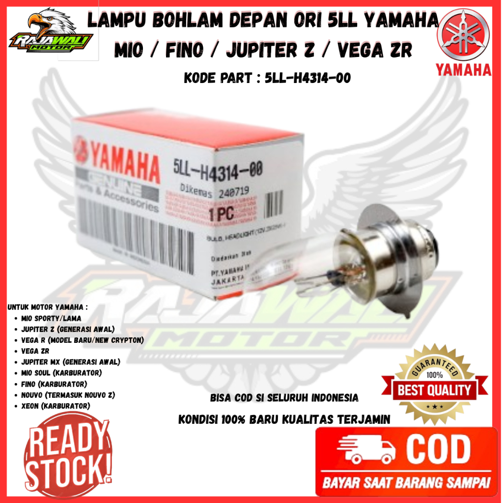 lampu motor depan super terang - bohlam lampu depan motor - Lampu Bohlam Yamaha - Bohlam Mio - origi