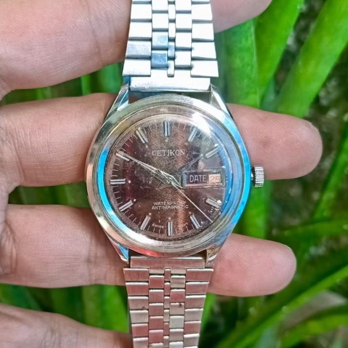 Jam Tangan Vintage Cetikon Manual Winding