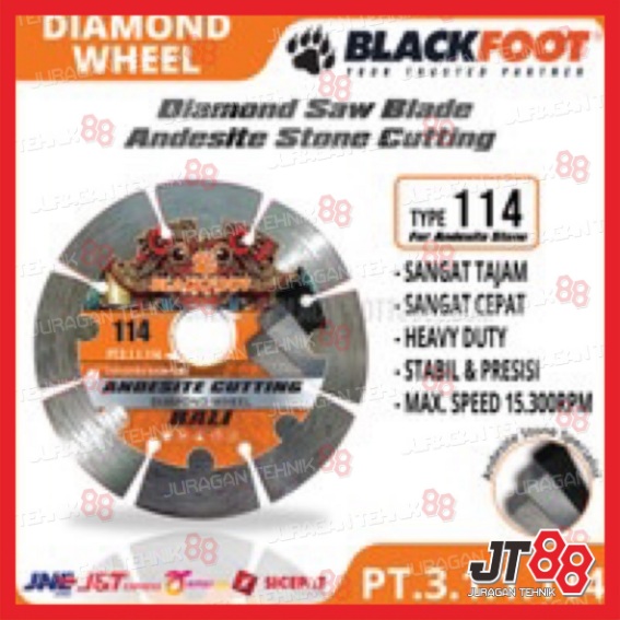 Mata Potong Granit Marmer 4" BLACKFOOT Varian 109 DW Granite - 108 DW Marmer - Granite Diamond Wheel