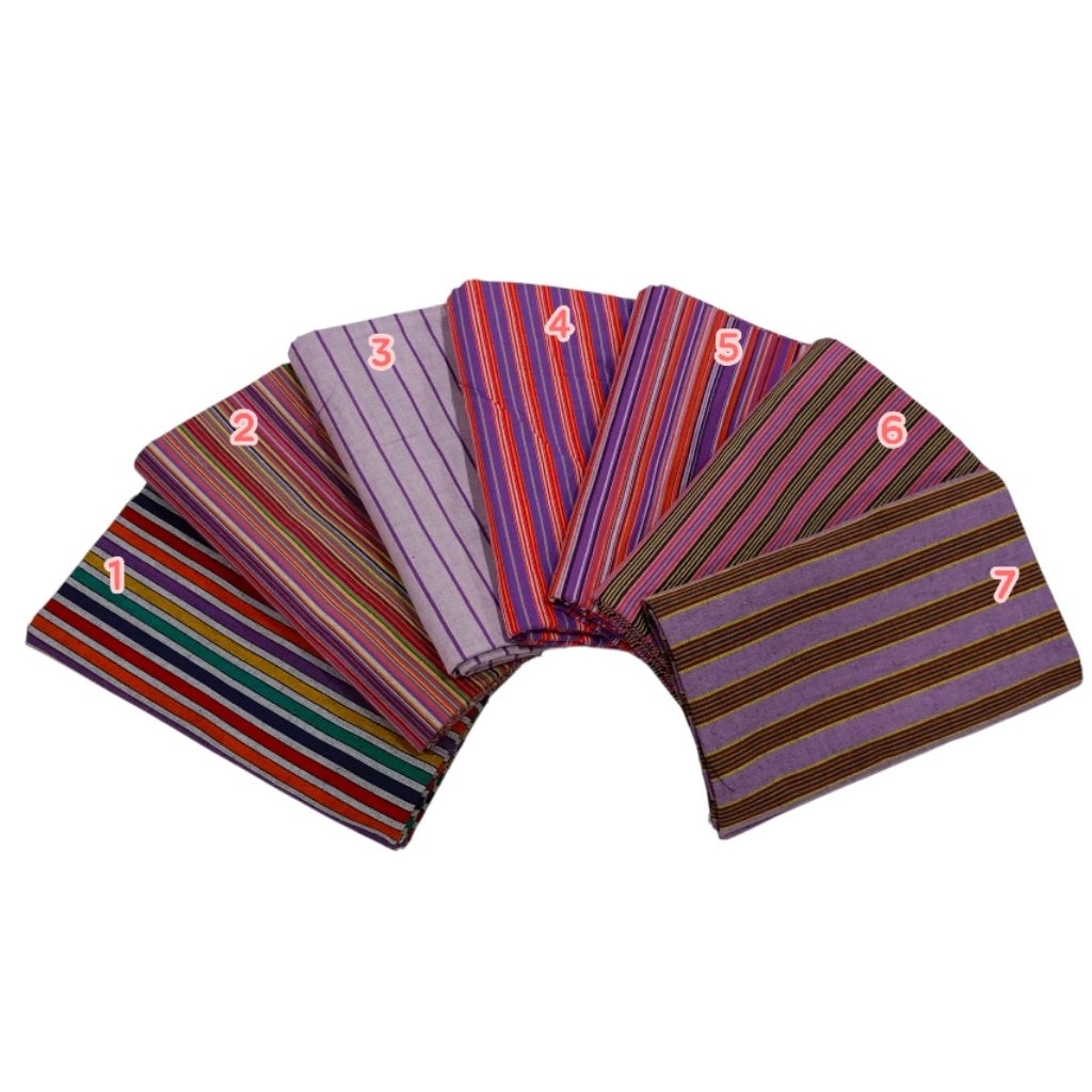 Kain Tenun Lurik Jogja Klaten Prasojo Klasik Ungu