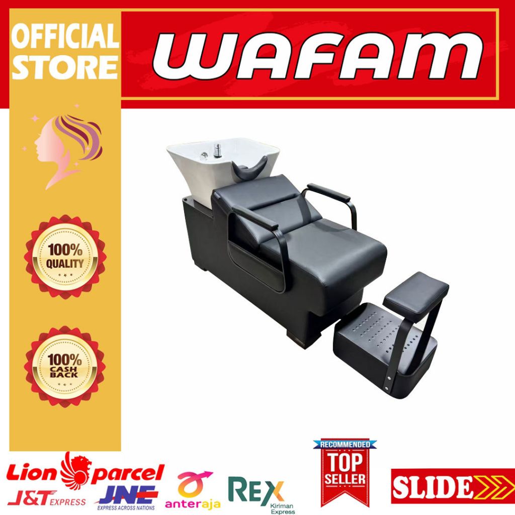 KURSI KERAMAS WASHBAK KERAMIK BL - 167 / SHAMPOO CHAIR / WASHBAK BARBER SHOP SALON