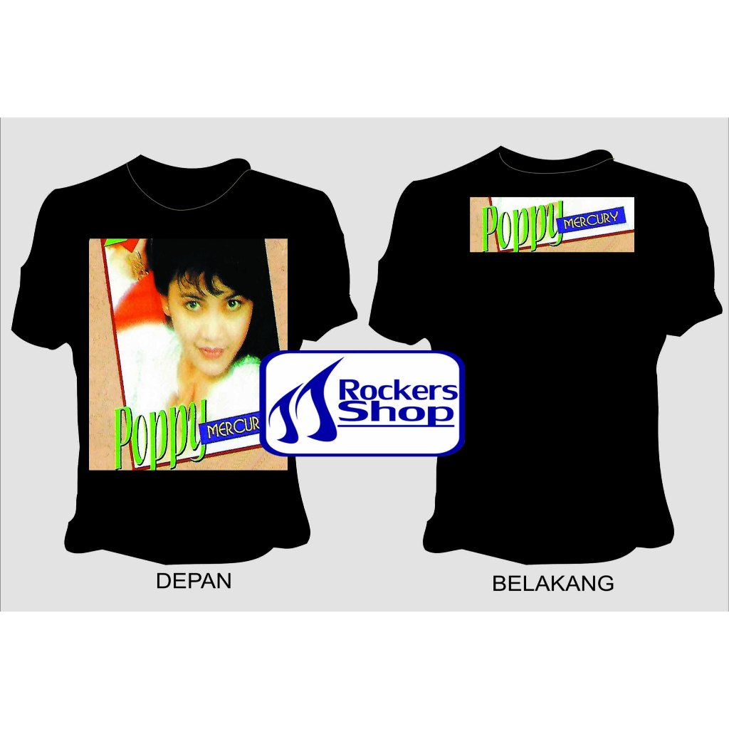 KAOS POPPY MERCURY ALBUM THE BEST SINGLE HITS ANTARA JAKARTA DAN PENANG PENYANYI ROCK LAWAS LEGENDA