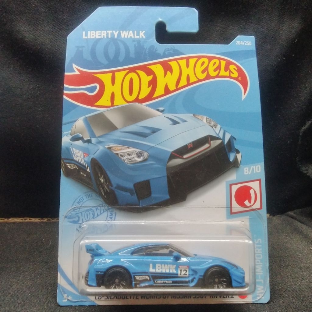 Hotwheels LBWK LB Silhouette Works GT Nissan GTR R35 Biru Muda