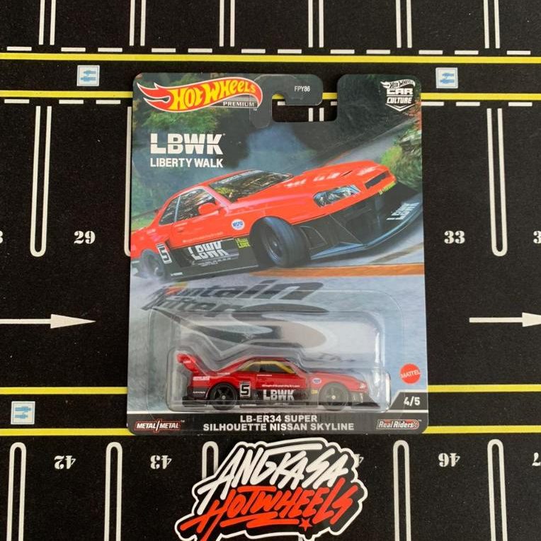 Hot Wheels Nissan Skyline LB ER34 LBWK Red Mountain Driver