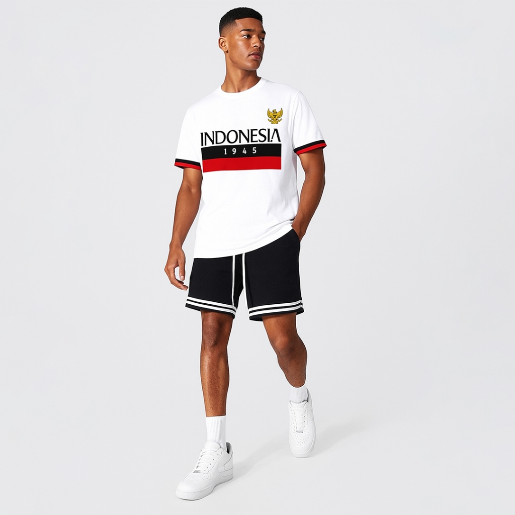 OVERHEADKICK TEES 107 TSHIRT INDONESIA / KAOS TIMNAS / KATUN COMBED 24S