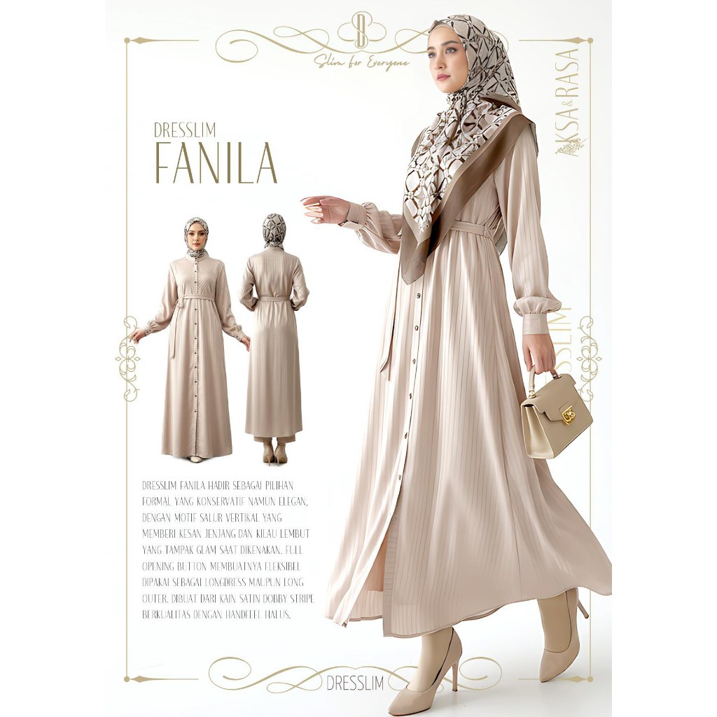 GAMIS WANITA FANILA RABBANI ORI