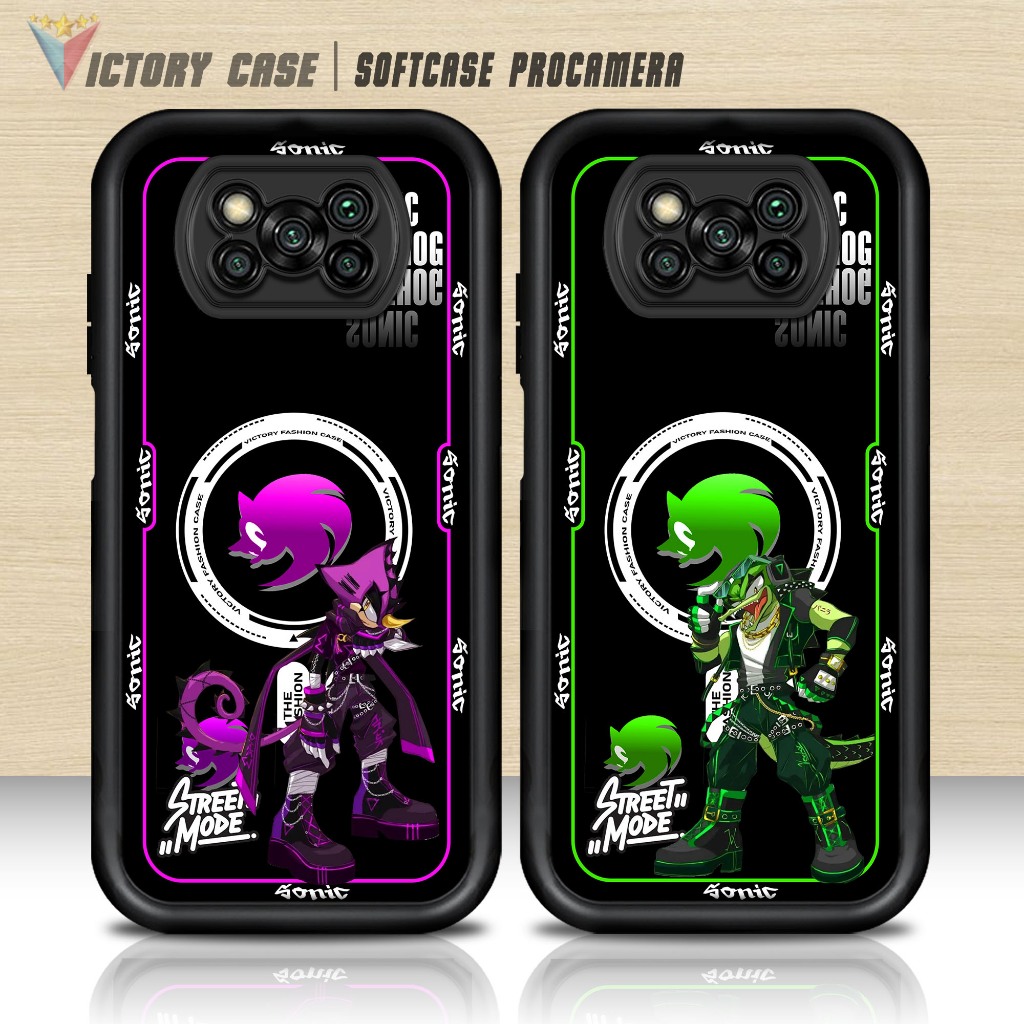Case POCO X3/PRO/NFC Motif ( SONIC ) Cover Handphone Softcase Glossy Anti Jamur