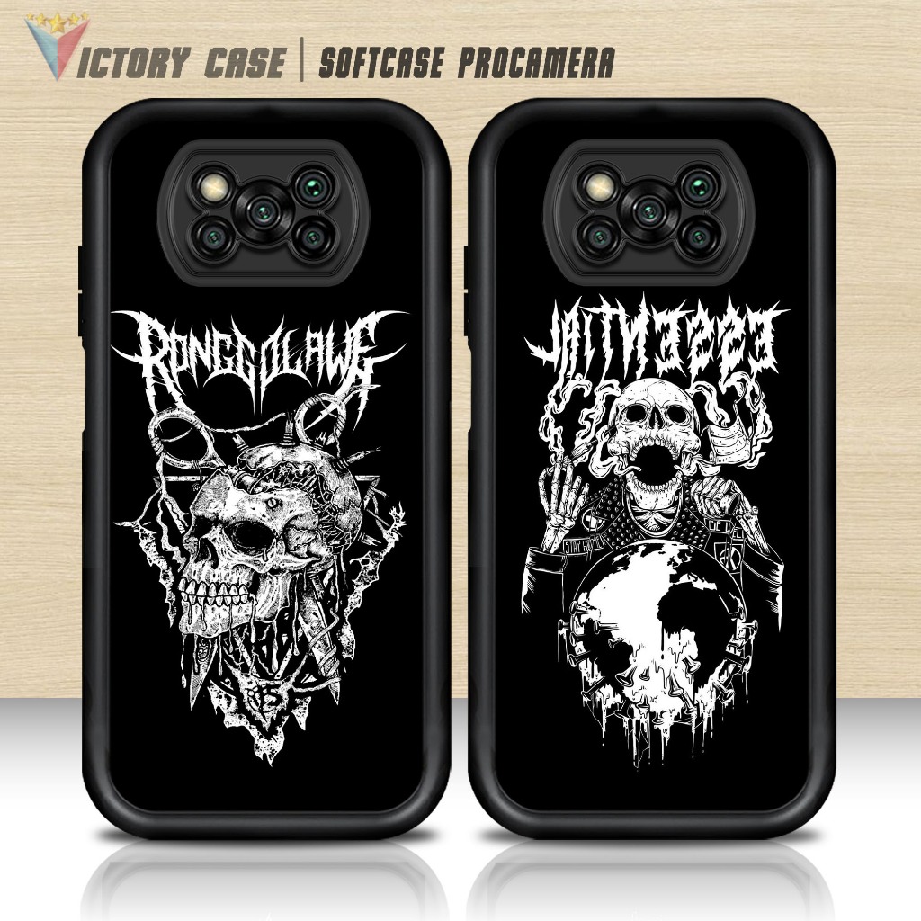 Case POCO X3/PRO/NFC Motif ( METAL) Cover Handphone Softcase Glossy Anti Jamur